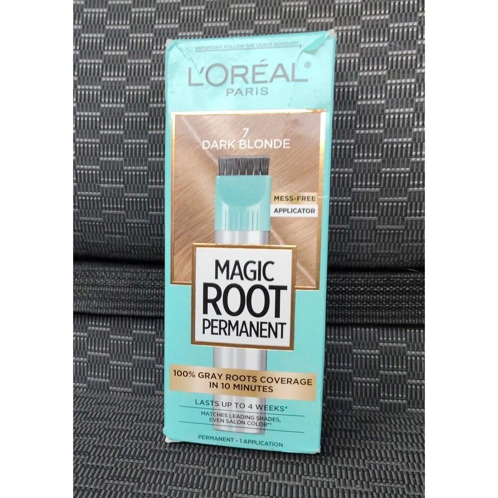 LOreal Paris Magic Root Permanent 7 Dark Blonde Hair Color Gray Coverage 1 Apply
